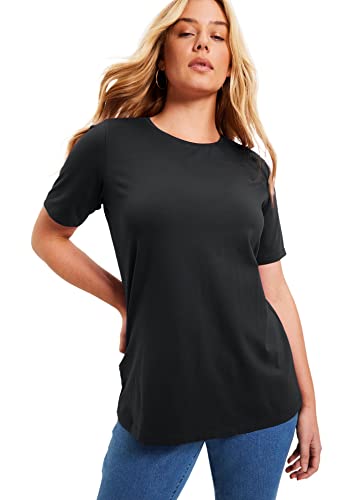 Women's Plus Size Short-Sleeve Crewneck One + Only Tee