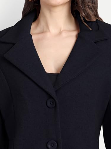 Image of HAUTEMODA Women's Winter Coat Trench Long Sleeves Over Coat With Pocket single Breasted