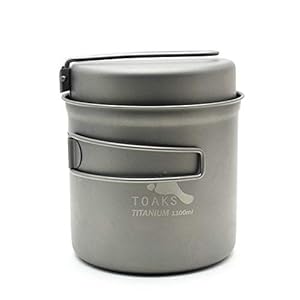 Toaks CKW-1100 Titanium Kochtopf-Set 1100ml