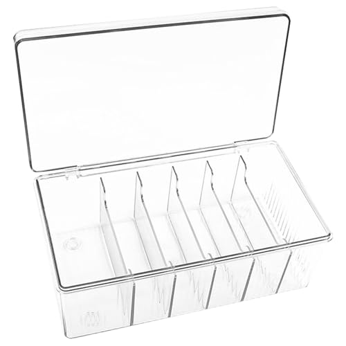 Boîte rangement outils cils anti-poussière avec support compartimenté