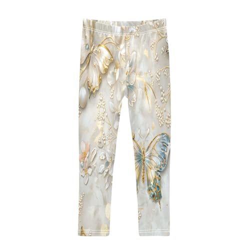 Bolaz Toddler Girls Leggings Printed Yoga Pants Leggings 3D Print Butterflies for Kids