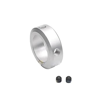 2Pcs SOH40 40mm Bore Solid Aluminum Style Shaft Collars Lock Collar Clamp with Set Screws 2, SOH40 aluminium, size 40x60x20mm