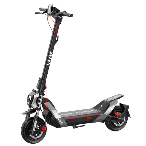 NAVEE NT5 Max High-Speed Electric Scooter for Adults, 50 km/h Max Speed, 83 km Long Range, 1900W Powerful Motor,Dual Disc Brakes+EABS, Front & Rear Su