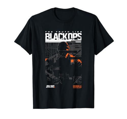 Call Of Duty The Truth Lies Black ops Silhouette Chest Logo T�V���c