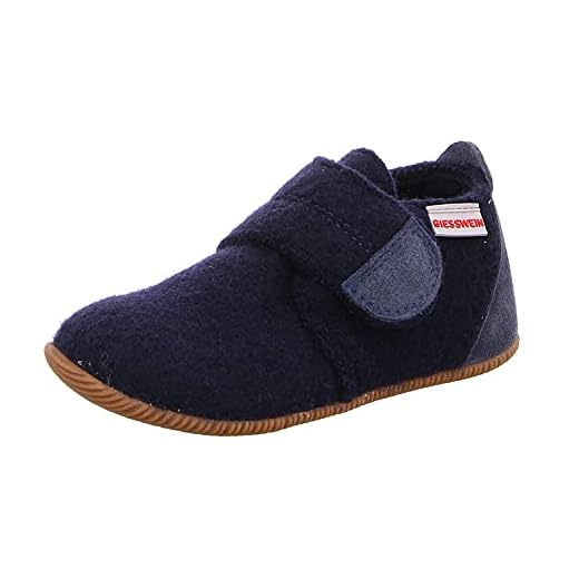 Sterntaler Jungen Mädchen Baby-Krabbelschuh Hausschuhe, Blau (Marine 300), 21/22 EU 3 Giesswein Unisex Kinder Oberstaufen Ungefüttert Hausschuhe, Ocean 58827 EU