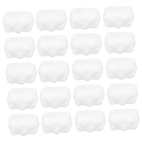 LALADEFIEE 100個 使い捨てボウルカバー 創造的な弾性収納カバー 防塵フードストレッチカバー フード ボウルカバー 弾性食品防塵カバー 食品 弾性カバー プラスチック 白い