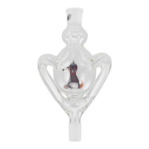 CRT | Shisha Molassefänger aus Glas | Passend für alle Shishas mit 18/8 Schliff | Wasserpfeife, Vorkühler-Aufsatz | 100… – Bild 3