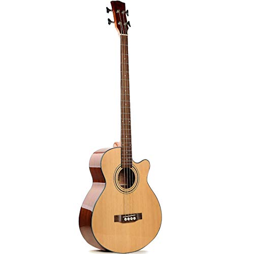 KEPOHK 41 pouces guitare basse épicéa acajou Sapele laque brillante instrument de musique basse en bois pour débutants… - Les Beatles, Paul McCartney, John Lennon, RIngo Starr, George Harrison KEPOHK 41 pouces guitare basse épicéa acajou Sapele laque brillante instrument de musique basse en bois pour débutants…