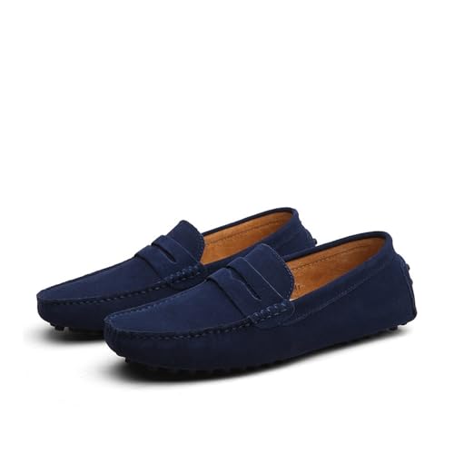 Men Driving Loafer Casual Lightweight Comfortable Rubber Sole Boat Shoes Moccasins