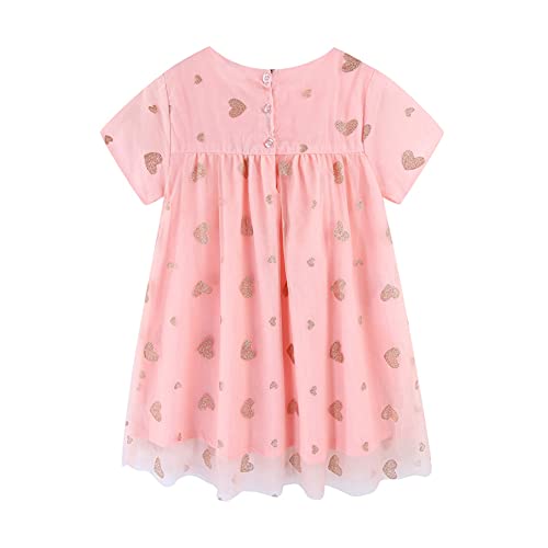 Mud Kingdom Little Girls Dress Midi Length Ruffle Cute Printing Summer2