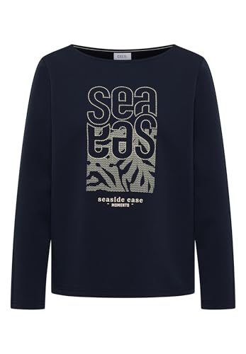 Camiseta con bordado Cecil mujer manga corta de algodon casual 4