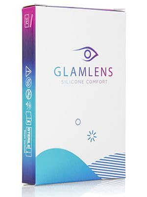 Sehr stark deckende und natürliche grüne Kontaktlinsen SILIKON COMFORT NEUHEIT farbig „Jasmine Green“ + Behälter von GLAMLENS - 1 Paar (2 Stück) - DIA 14.00 - ohne Stärke 0.00 Dioptrien