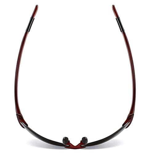 JULI スポーツサングラス 男女兼用 Tr90 縁なしフレーム ランニング 釣り ゴルフ サーフ 運転用 MJ8009