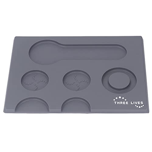 Tapis de bourrage de café en PVC supérieur durable de couleur grise - 6