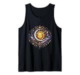 Sol Luna Armonía Cuerpo Celeste Viaje Espiritual Mágico Camiseta sin Mangas