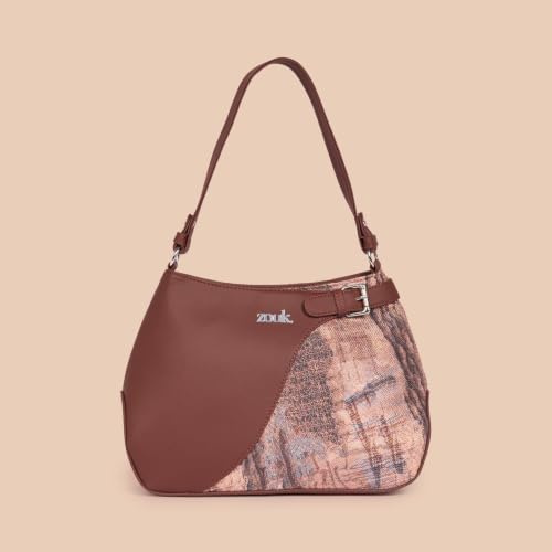 Image of ZOUK Ira Handbag | Stylish Women's Handbag | Luxury Shoulder Bag for Women | Trendy | Fancy Ladies Handbags | Small Purse for Events | Water-Resistant