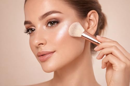 Image of AnyLady Shining My Face 4 Shade Highlighter Palette - Glowy Shimmers for Face, Cheeks & Body