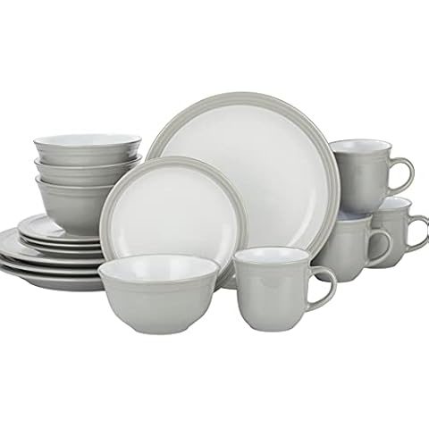 Waterside - 16 Piece Camden Dinner Set - Grey Cover