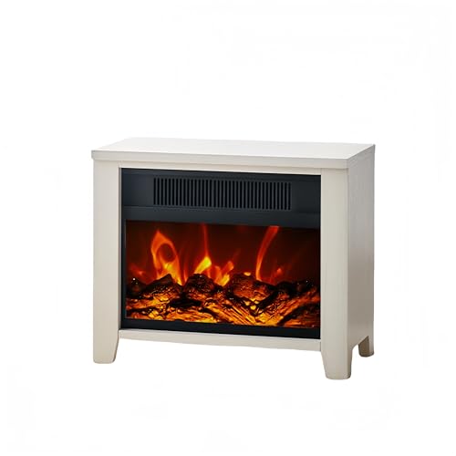 Aquecedor Elétrico de Lareira, com Efeito de Chama 3D, Temporizador, 750w