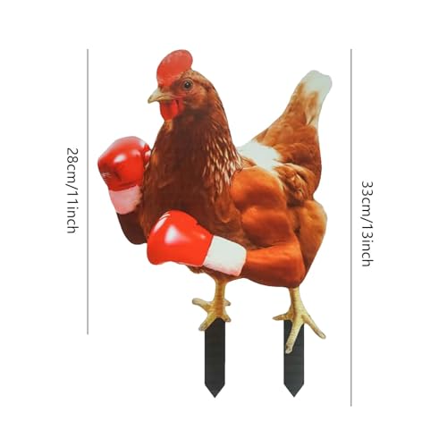 Piquets de jardin poule : une statue décorative à offrir