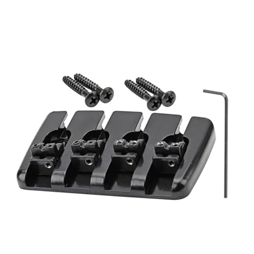HEMOTON Bass Replacement Bridge Brass Bass Bridge Saddle for Easy Tone Adjustment on Bass Guitar