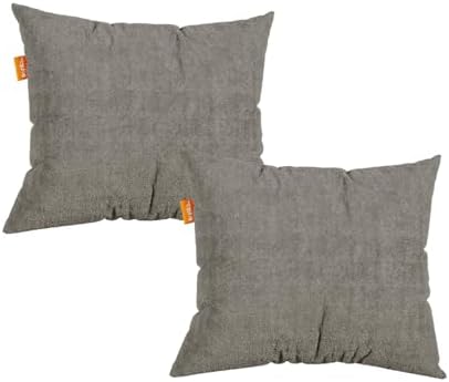 Kit com 2 Almofadas em Bouclé - Sofá na Caixa (Cinza)