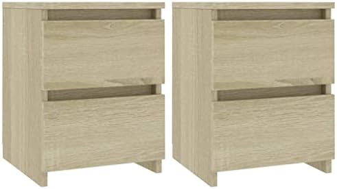 vidaXL 2x Bedside Cabinet Telephone Stand Nightstand Bed Cabinet Bed Drawer Cabinet Couch Table Furniture High Gloss White Engineered Wood