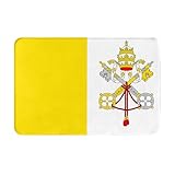 BOAIHH Tapetes antideslizantes con la bandera del Vaticano, decoración elegante del hogar, adecuados para cocina, baño y lavandería