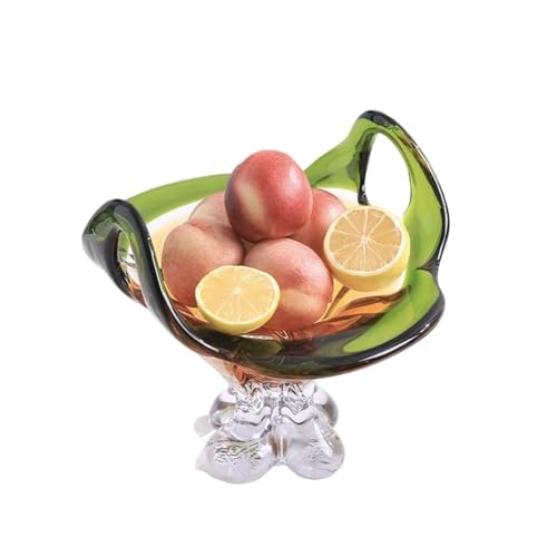 Bol de fruits en verre pour éviter le désordre de table