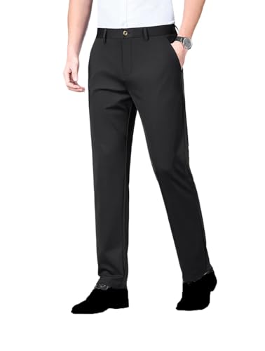 Men's Summer Stretch Fabric Pants - Business Classic Work Casual Office Formal Trousers Plus Size