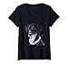 Mujer Labrador Retriever Camisa Mujer Hombres Niños Negro Lab Dog Mom T Camiseta Cuello V
