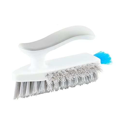 ilbcavne Crevice Cleaning Brush Tile Grout Cleaner Brush Joint Scrubber for Deep Cleaning, Plastic Handheld Scrub Brushes, Multipurpose Scrubbing Grouting Products for Tile Floor, Window(Color:white)