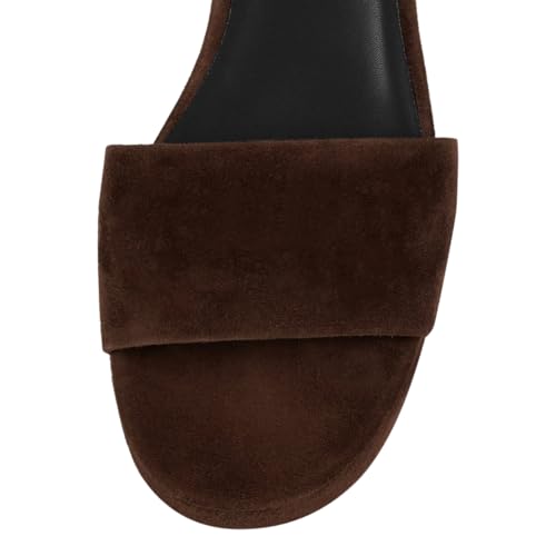 Tang'scuisins Women Round Open Toe Platform Sandals Ankle Strap Buckle Chunky Low Heels Comfortable Dressy Shoes Size 4-16 US3