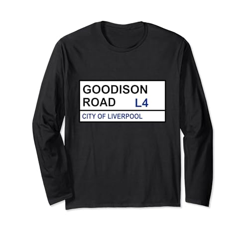 Everton Football Team Goodison Road - Señal de calle Manga Larga
