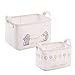 Ocean Home Textile – Aufbewahrungsbehälter für Kinder, Stoffkorb, Kleiner Spielzeugkorb, 2er-Set