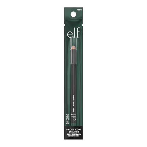 Image of e.l.f. Smoky Kohl Eyeliner, Eye Pencil for Creating Long-Lasting, Bold, High-Pigment Makeup Looks, Vegan & Cruelty-Free, Rare Emerald