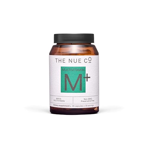 The Nue Co. MEN'S MULTI VITAMIN Supplement, Supports Energy, Immunity, Focus, Vegan, Gluten Free, 30 Capsules