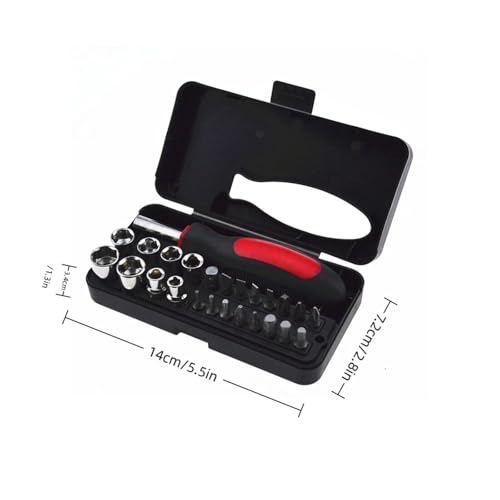 Kit de herramientas Maizoon 25 piezas acero al carbono miniatura 6
