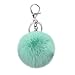 Puff Ball Pom Pom Keychain Fur Ball Keyring Cityelf Fluffy Accessories Car Bag Charm (GREEN)