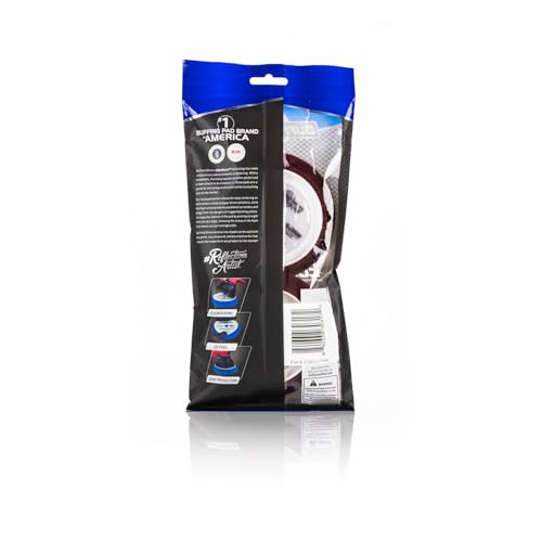 Image of Buff and Shine - EdgeGuard Foam Buffing Pads - Maroon - 3 inch Medium Cut Pad - Pack of 2