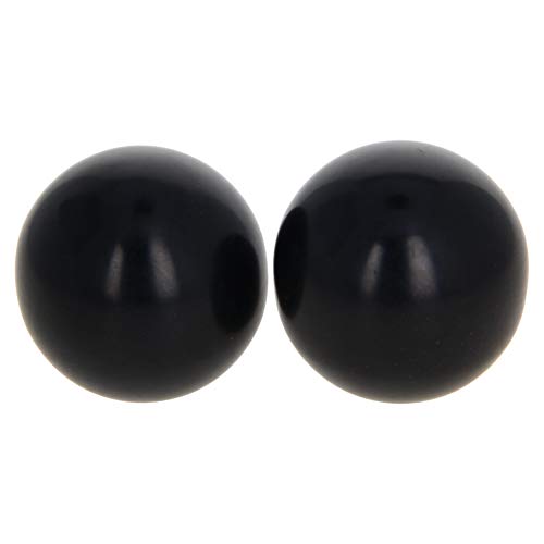 Othmro Thermoset Ball Knob M10 Female Threaded Machine Handle 35mm Diameter Smooth Rim Black 2pcs, M10x35 2pcs