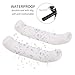 Anti-Slip Brake Lever Cover Set, 2-Piece Silicone Mountain Bike Grips, White, Enhanced Grip Performance, Shock Absorbing Protection
