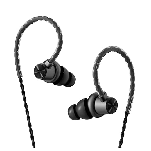 100SEASHELL Ear Buds Extra Long Cord Headphones Without Mic Long Wired Earbuds for Tv Earphones with No Microphone Ear Buds Long Cord Length Earhook Earphones with 3.5 mm Headphone Plug