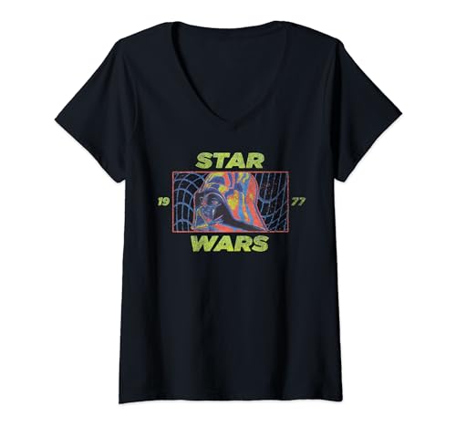 T-shirt col V Star Wars Darth Vader femme : Le cadeau rétro parfait pour les fans de Vador