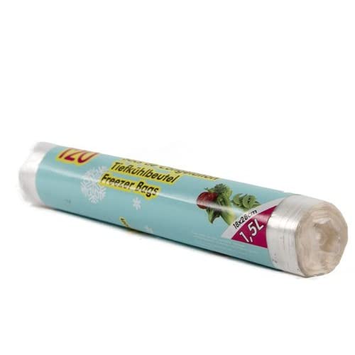 Cleany Pack of 6 – Freezer Bags – 1.5 Litres – Pack of 120