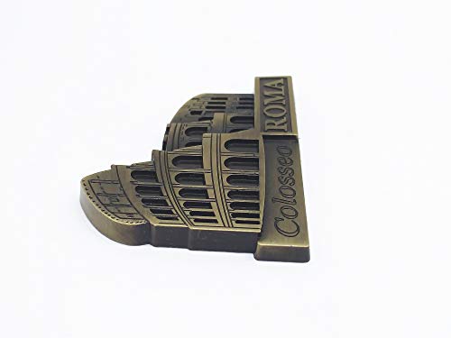 Imán Decorativo Metal Roma Coliseo 3D 7x6 cm miniatura 6