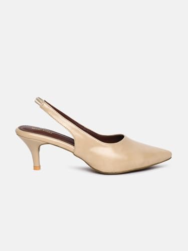 Image of Marc Loire Women Slip on Kitten Heel Pumps for Office Wear