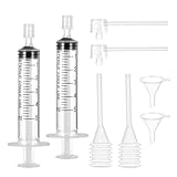 ElevateTech 8 Pcs Perfume Refill Tool Kit, Perfumes Syringe Extractor Plastic Clear Perfume Dispenser Transfer Kit Cosmetic Dispenser Tool Set for Outdoor Travel