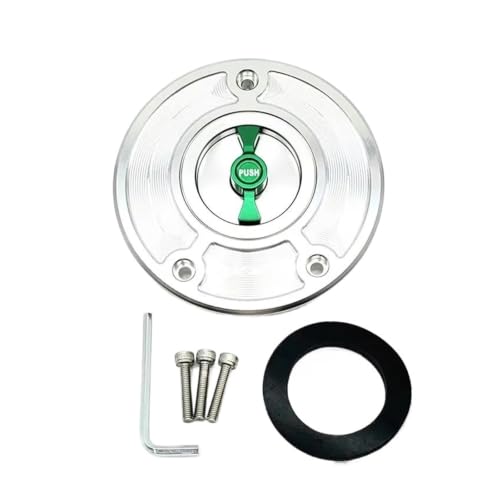 Couvercle de bouchon réservoir carburant en alu usiné pour Kawasaki Ninja ZX6R