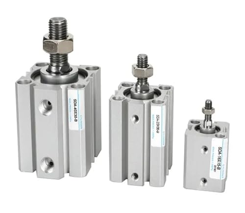 Vérin pneumatique compact course 40mm cylindre double effet mince SDA